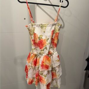 Vintage forever 21 dress with Orange and Yellow Accents